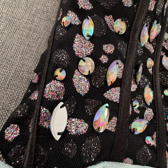 NEW! Nights By Teeze me Mini Dress Prom, Party Cocktail Strapless Size3 Sequined - Picture 4 of 14